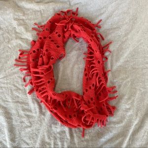 Pink infinity scarf